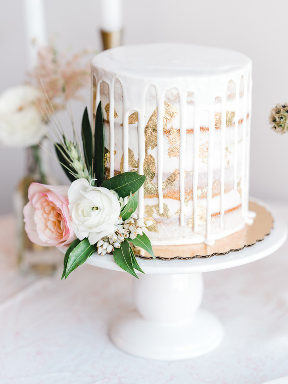 Geometric brass + blush wedding inspiration at Franciscan Gardens