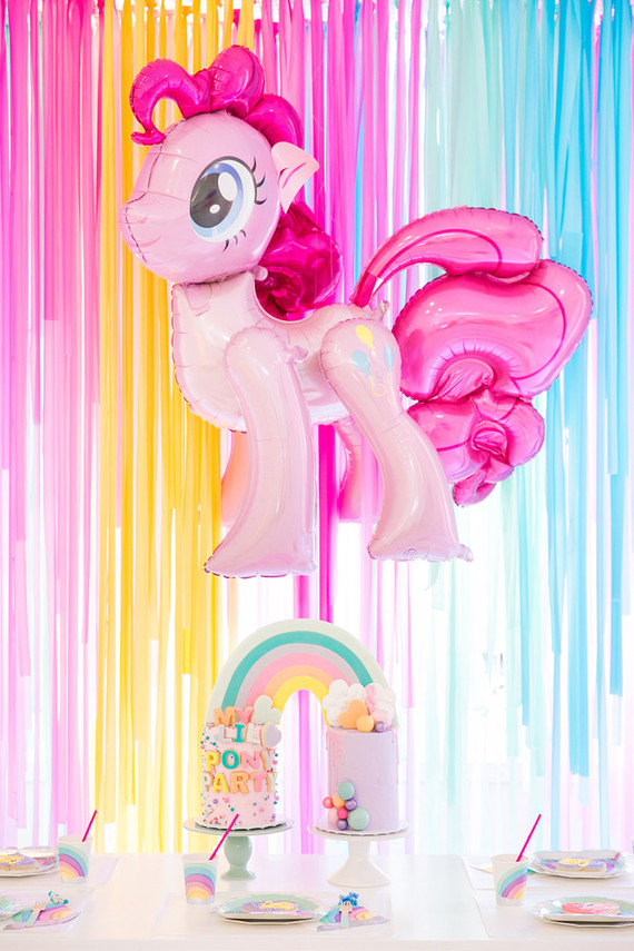 Modern rainbow My Little Pony party Inspiration