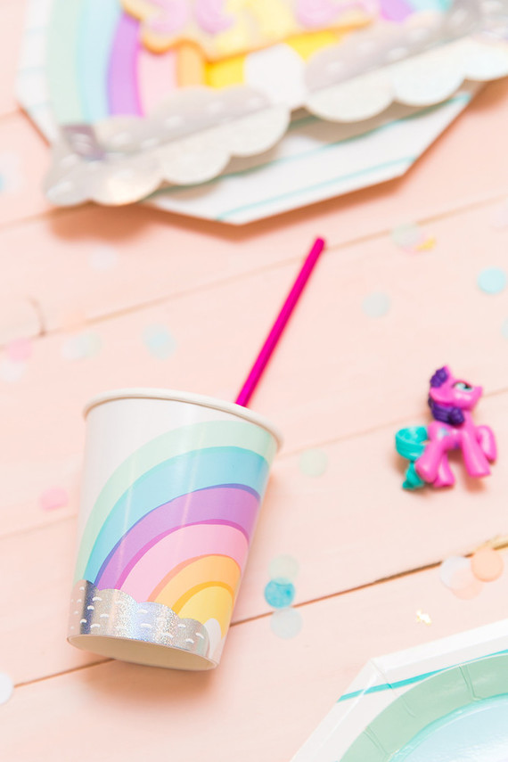 Modern rainbow My Little Pony party Inspiration