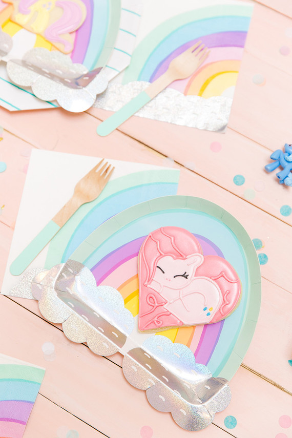 Modern rainbow My Little Pony party Inspiration