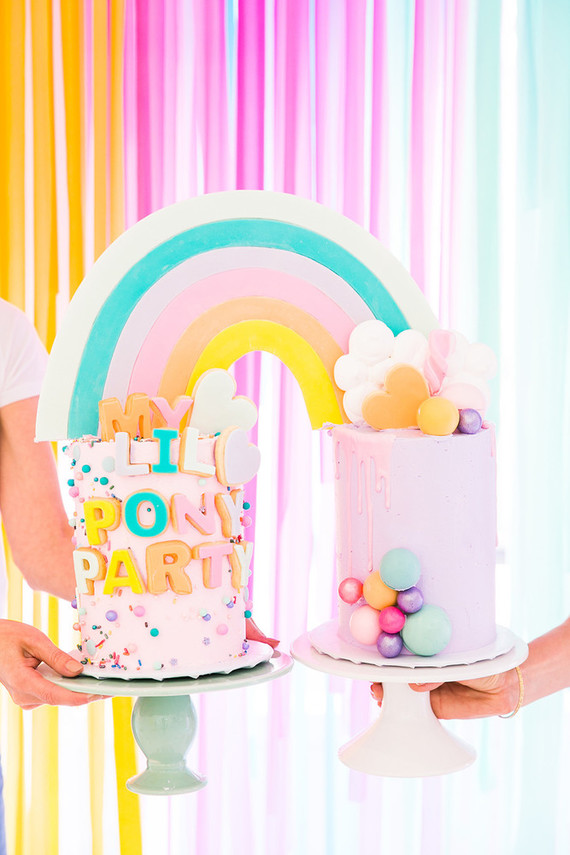 Modern rainbow My Little Pony party Inspiration