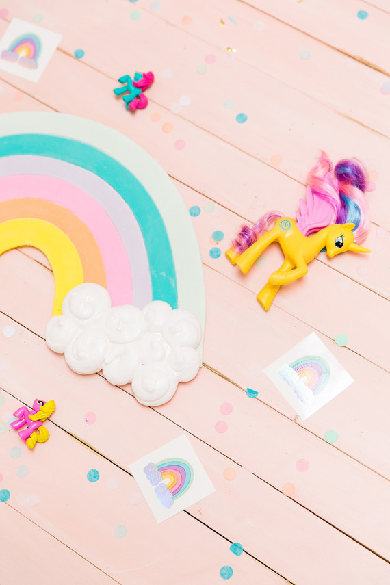 Modern rainbow My Little Pony party Inspiration