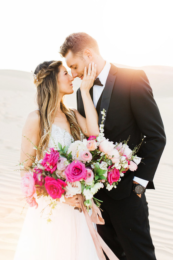 Formal engagement photos on the Sand Dunes of Glamis, CA Inspiration