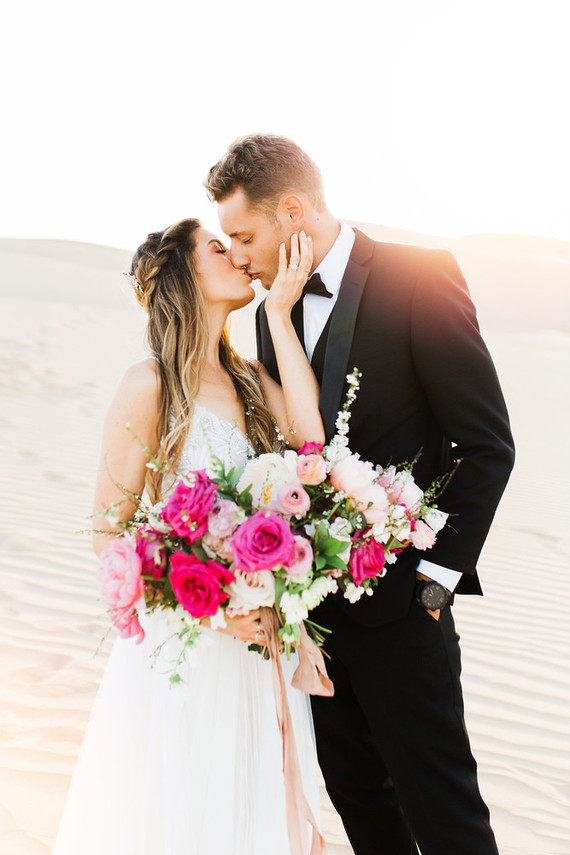 Formal engagement photos on the Sand Dunes of Glamis, CA Inspiration