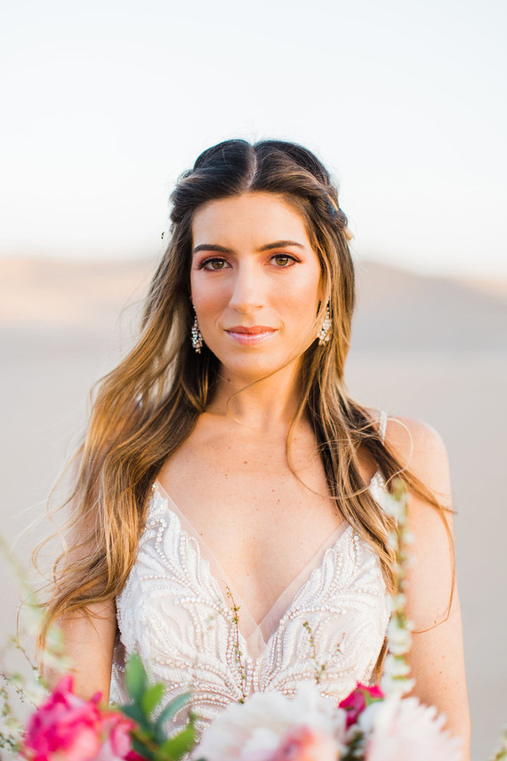 Formal engagement photos on the Sand Dunes of Glamis, CA Inspiration