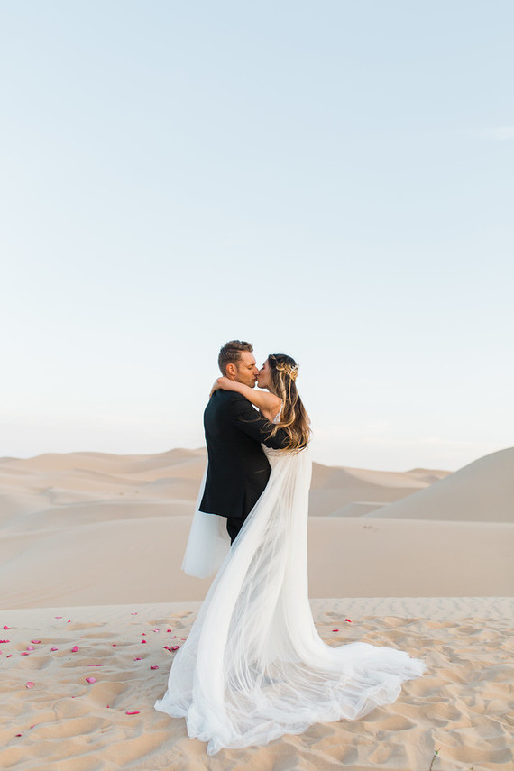 Formal engagement photos on the Sand Dunes of Glamis, CA