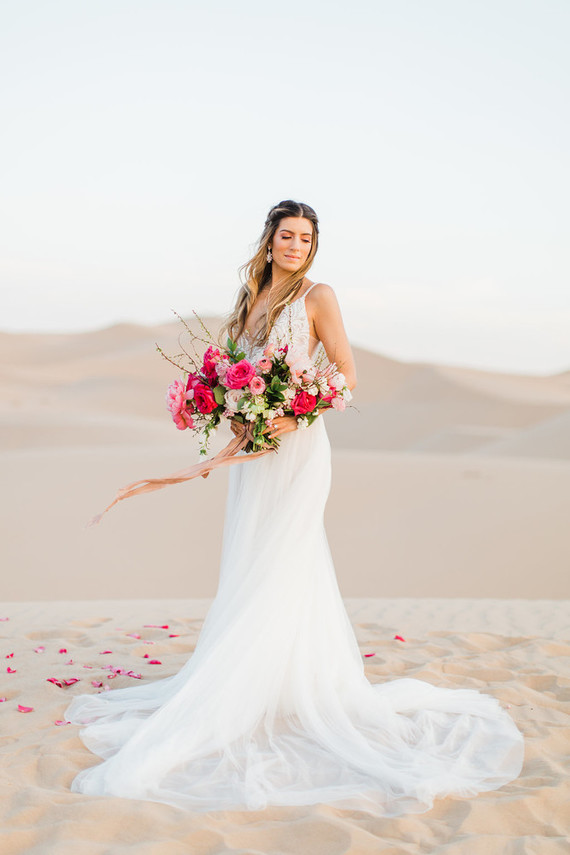Formal engagement photos on the Sand Dunes of Glamis, CA Inspiration