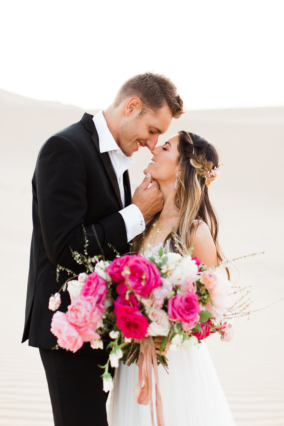 Formal engagement photos on the Sand Dunes of Glamis, CA