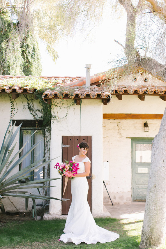 Bougainvillea wedding at Casa Cody in Palm Springs