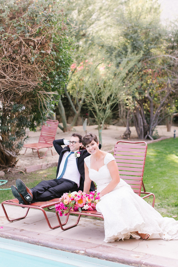 Bougainvillea wedding at Casa Cody in Palm Springs