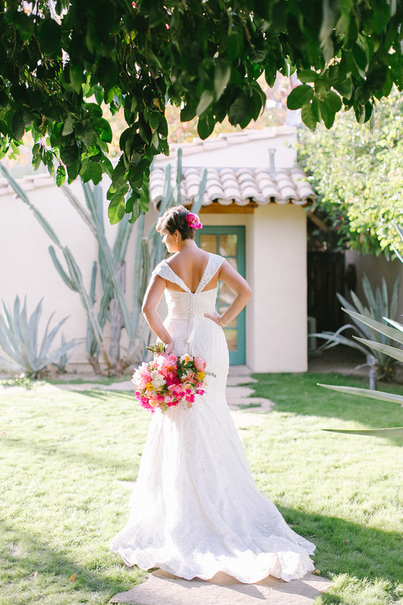 Bougainvillea wedding at Casa Cody in Palm Springs