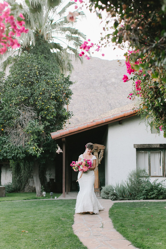 Bougainvillea wedding at Casa Cody in Palm Springs