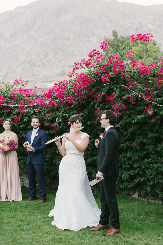 Bougainvillea wedding at Casa Cody in Palm Springs