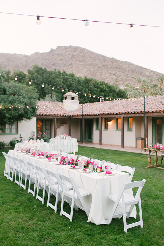 Bougainvillea wedding at Casa Cody in Palm Springs
