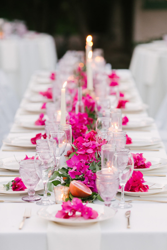 Bougainvillea wedding at Casa Cody in Palm Springs