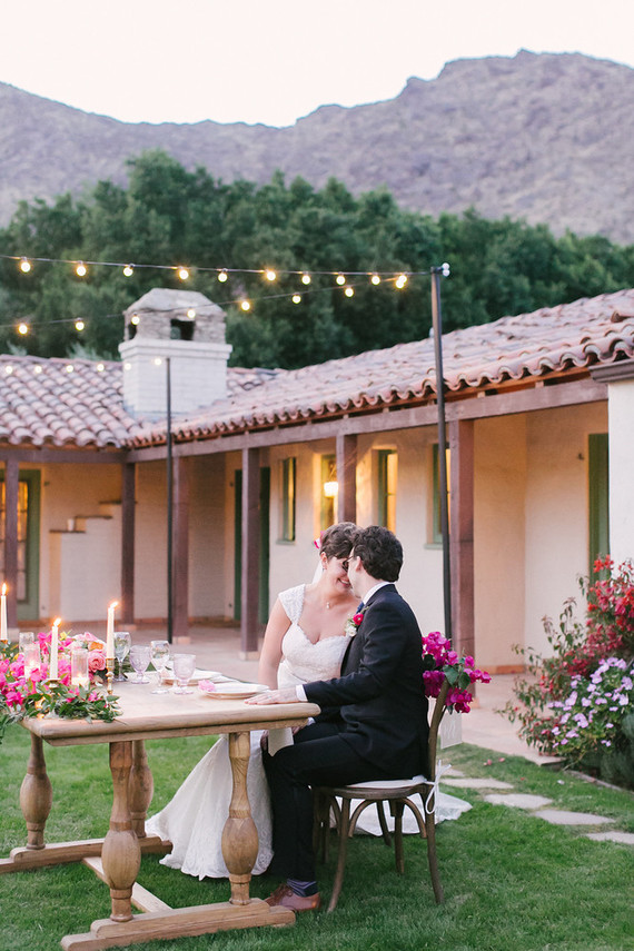 Bougainvillea wedding at Casa Cody in Palm Springs