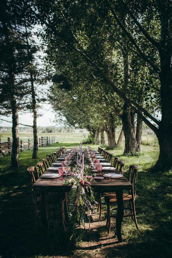 Rustic moody farm wedding inspiration in Bozeman, Montana