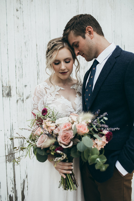 Rustic moody farm wedding inspiration in Bozeman, Montana