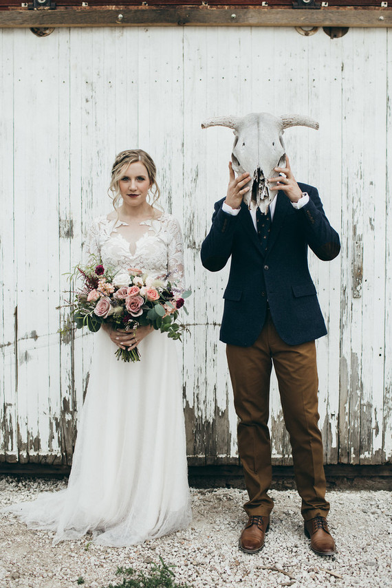 Rustic moody farm wedding inspiration in Bozeman, Montana Inspiration