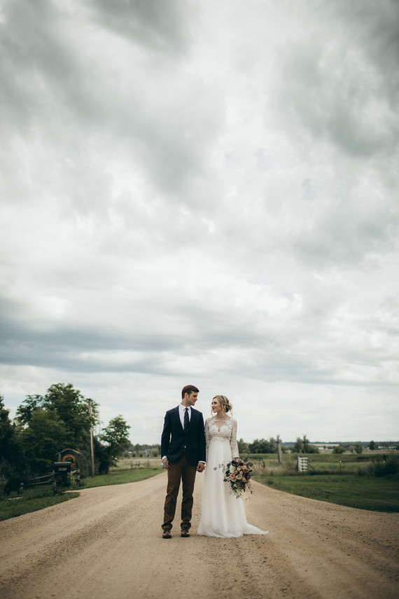Rustic moody farm wedding inspiration in Bozeman, Montana