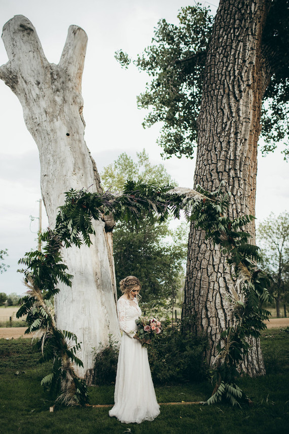 Rustic moody farm wedding inspiration in Bozeman, Montana