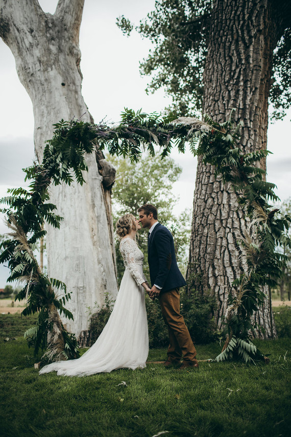 Rustic moody farm wedding inspiration in Bozeman, Montana