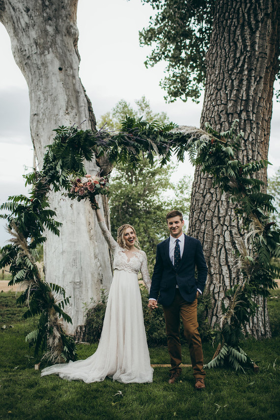 Rustic moody farm wedding inspiration in Bozeman, Montana