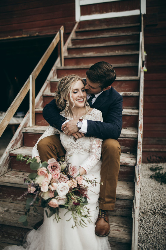 Rustic moody farm wedding inspiration in Bozeman, Montana
