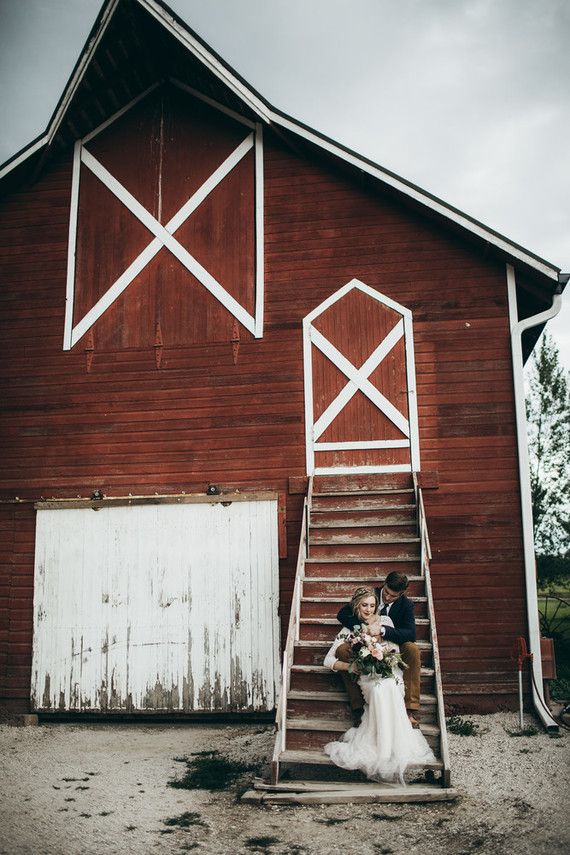 Rustic moody farm wedding inspiration in Bozeman, Montana