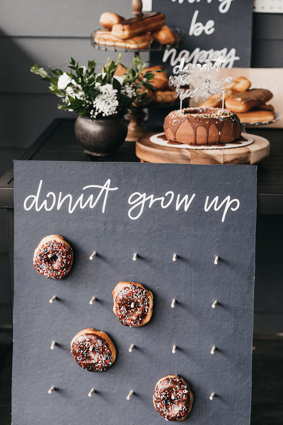 Donut party 1st birthday