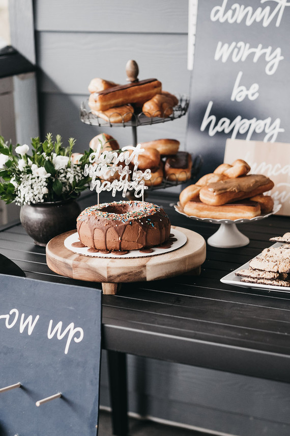 Donut party 1st birthday