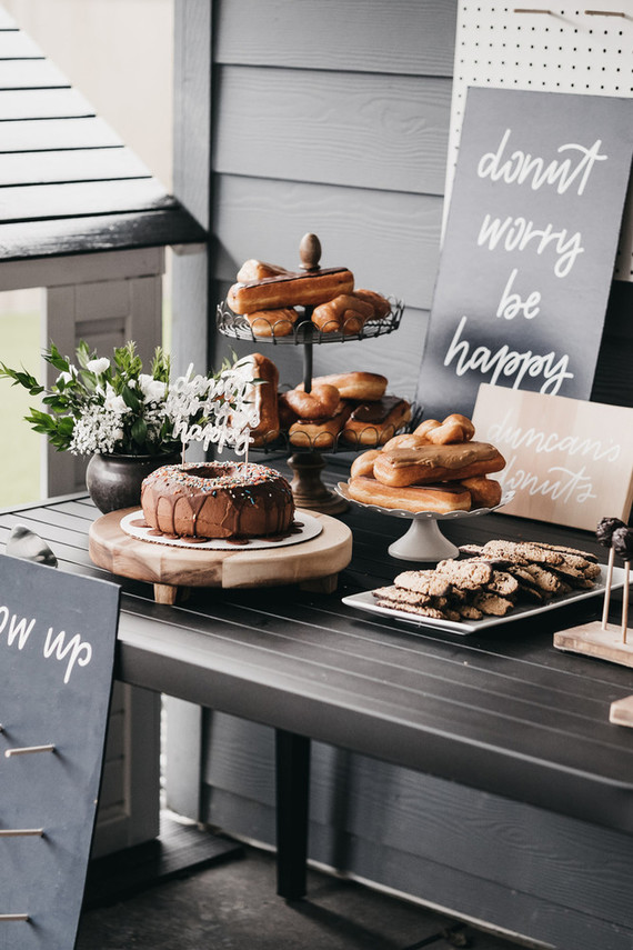 Donut party 1st birthday