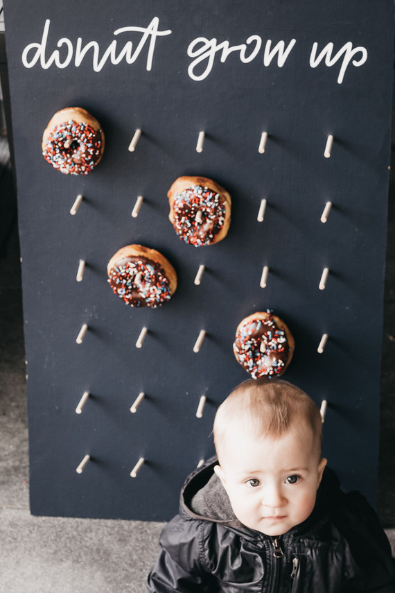 Donut party 1st birthday
