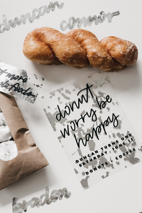 Donut party 1st birthday