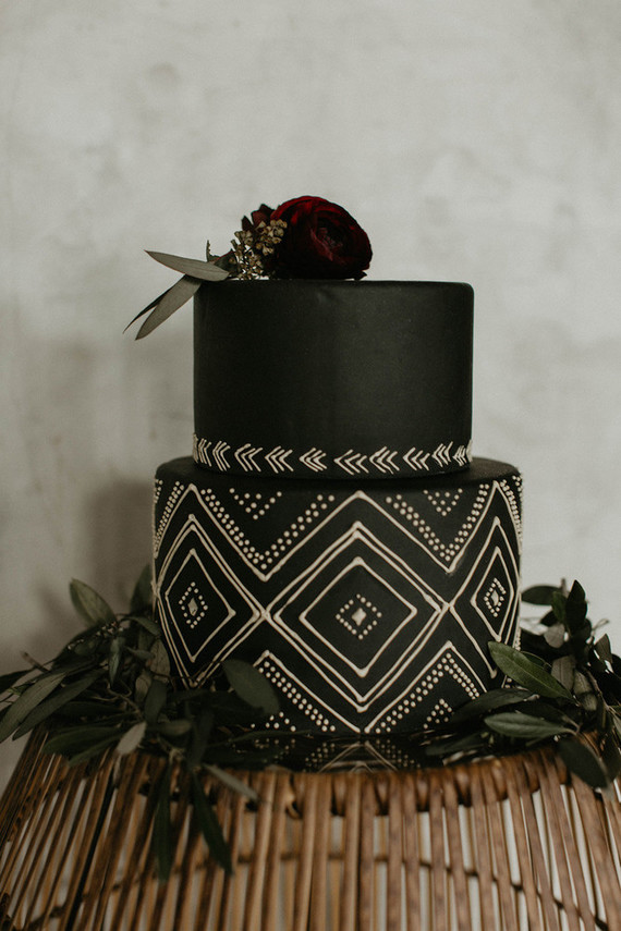 Industrial elopement inspired by African textiles in Edmonton