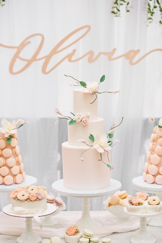 Floral first birthday Korean Dol in downtown LA