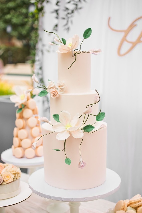 Floral first birthday Korean Dol in downtown LA