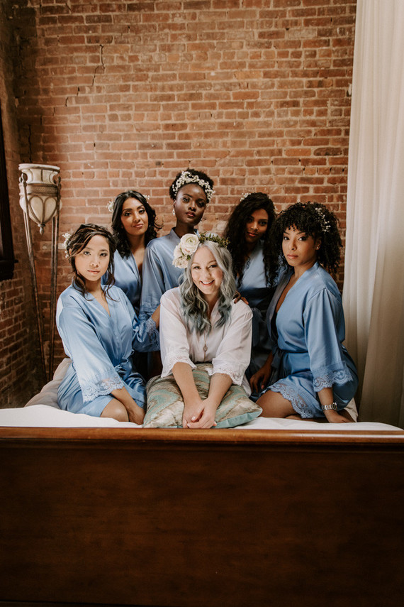 Whimsical indie wedding in Brooklyn at Diety