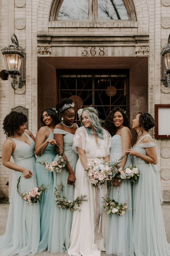 Whimsical indie wedding in Brooklyn at Diety