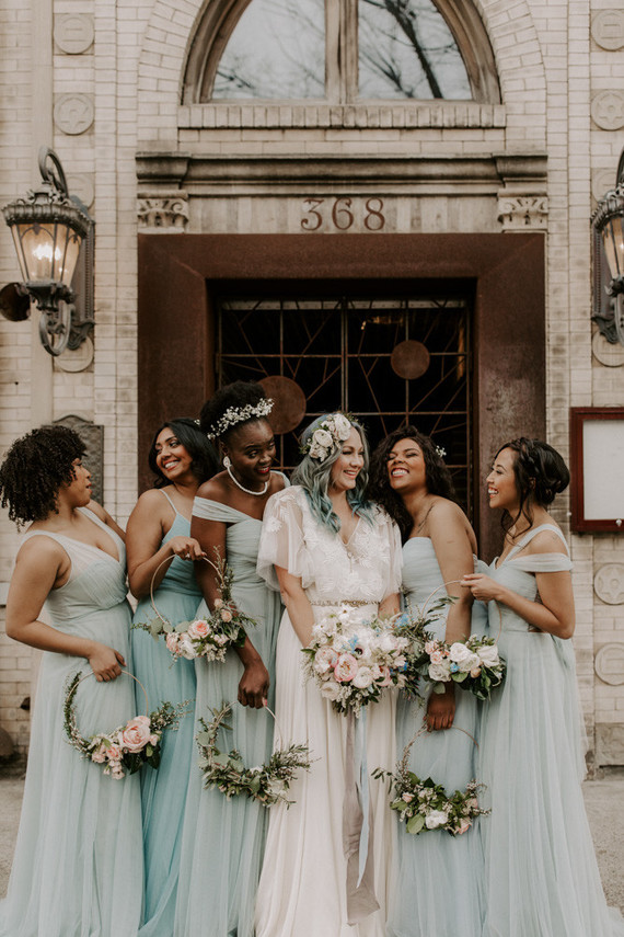 Whimsical indie wedding in Brooklyn at Diety