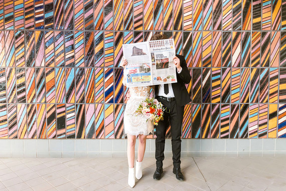 Stylish Detroit engagement photos
