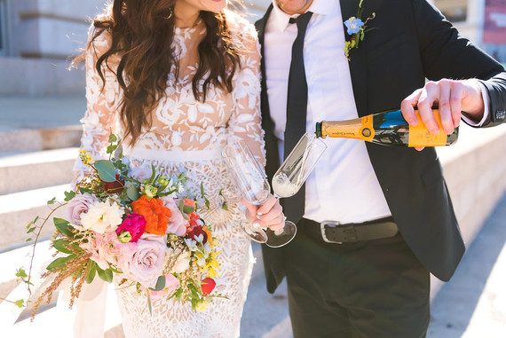 Stylish Detroit engagement photos