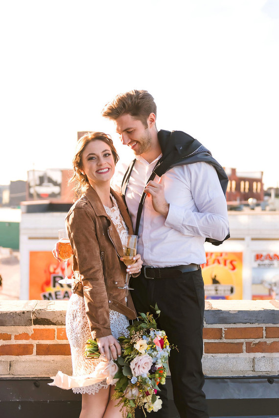 Stylish Detroit engagement photos