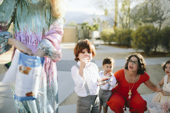Colorful modern Palm Springs wedding at the Ace Hotel