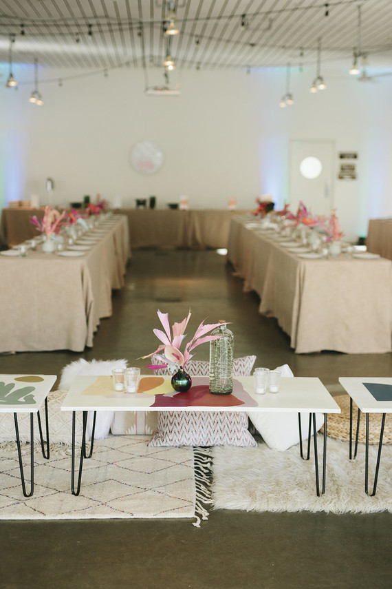 Colorful modern Palm Springs wedding at the Ace Hotel