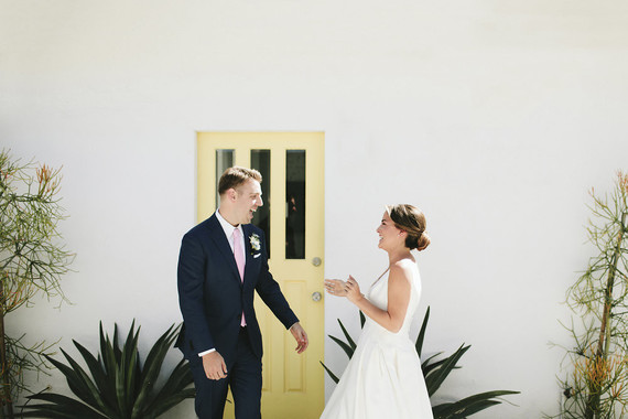 Colorful modern Palm Springs wedding at the Ace Hotel