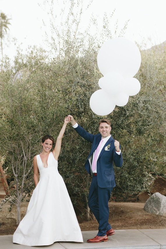 Colorful modern Palm Springs wedding at the Ace Hotel