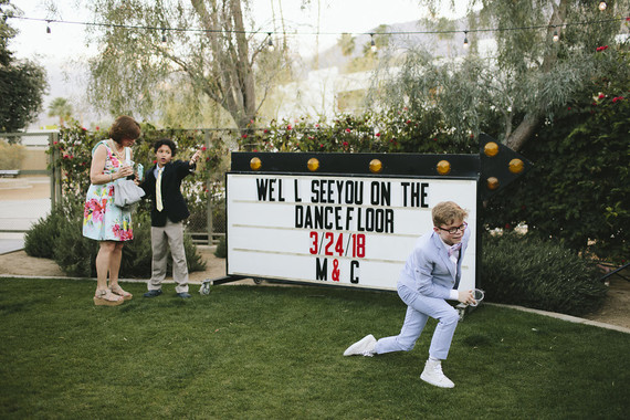 Colorful modern Palm Springs wedding at the Ace Hotel
