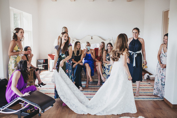 Intimate, elegant backyard wedding in Santa Barbara