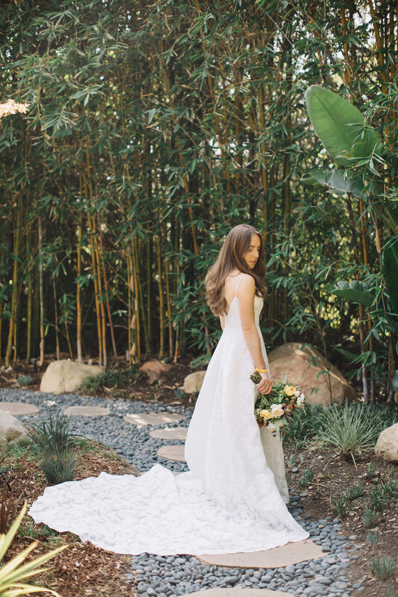 Intimate, elegant backyard wedding in Santa Barbara